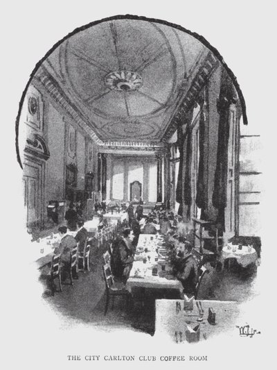 The City Carlton Club Coffee Room by William Luker