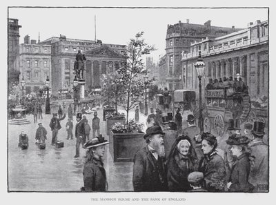 The Mansion House and the Bank of England by William Luker
