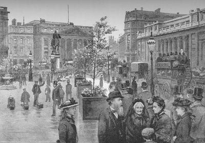 The Mansion House and the Bank of England by William Luker