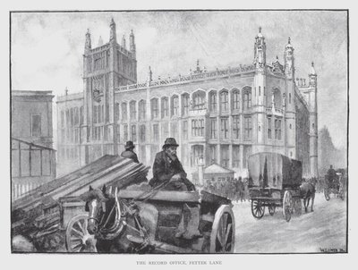 The Record Office, Fetter Lane by William Luker