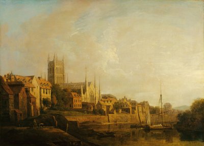 A View of Worcester Cathedral from the River by William Marlow