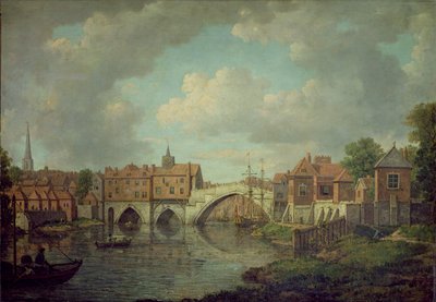 Ouse Bridge, York, c.1764 by William Marlow