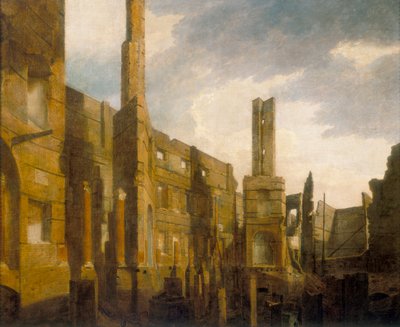 The Ruins of the Pantheon in Oxford Street after the Disastrous Fire of 14 January 1792 by William Marlow