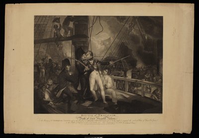 Battle of Trafalgar, and Death of Lord Viscount Nelson by William Marshall (after) Craig