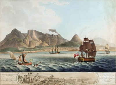 A View of the Cape of Good Hope...The Battle previous to the Surrender...8th January 1806 by William Marshall Craig