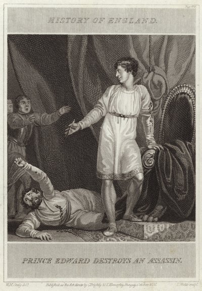 Prince Edward Destroys an Assassin by William Marshall Craig