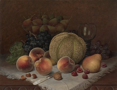 Still Life with Cantaloupe by William Mason Brown