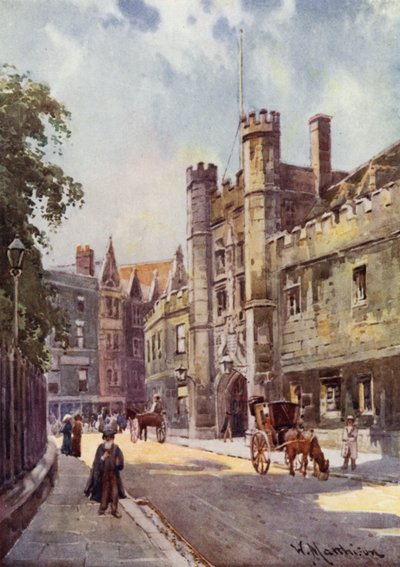 The Gateway of Christs College from St Andrews Street by William Matthison