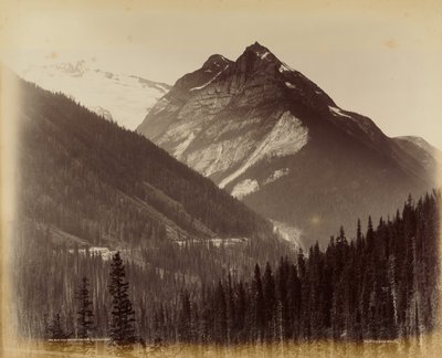 Ross Peak and the Loop from No. 19 Snow Shed by William McFarlane Notman