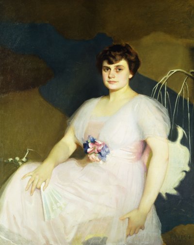 Portrait of Charlotte Parker Milne by William McGregor Paxton