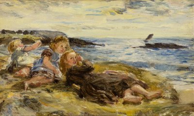 Children on the Seashore, Machrihanish by William McTaggart