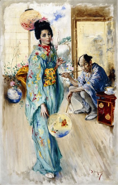 The Lady and Sada San by William Merritt Berger