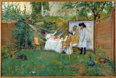 Breakfast Outdoors Around 1888 by William Merritt Chase