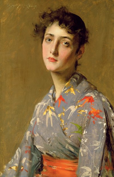 Girl in Japanese Costume, c.1888 by William Merritt Chase