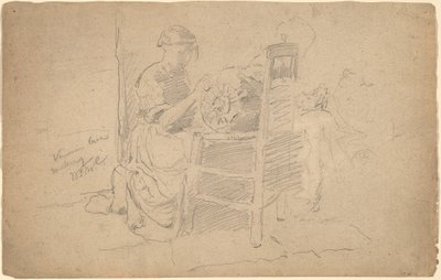 Venetian Lace Making, late 19th-early 20th century by William Merritt Chase