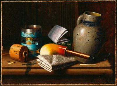 Still Life with Three Castles Tobacco by William Michael Harnett