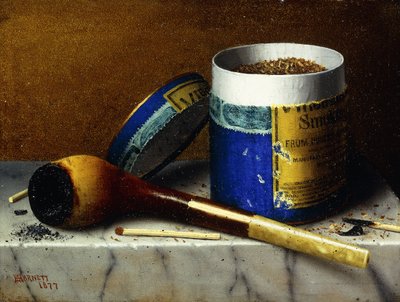 Tobacco and Pipe by William Michael Harnett