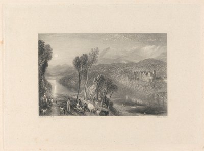 Abbotsford from the Northern Bank of the Tweed by William Miller