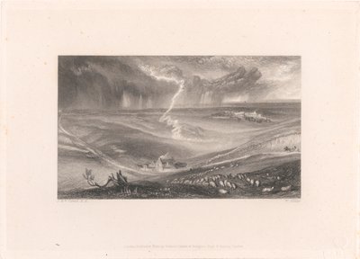 Field of Waterloo with Lightning by William Miller