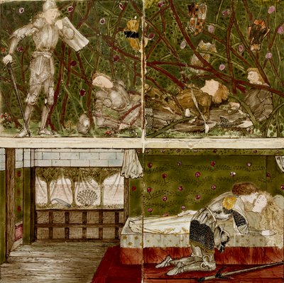 Sixteen Tiles Form Eight Illustrations of the 