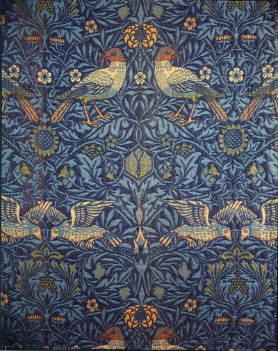 Birds. Decorative fabric, 1878 by William Morris
