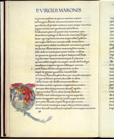 Dido and Cupid, page 26 from Virgil