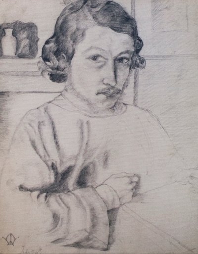 Morris as he saw himself, aged 22 by William Morris