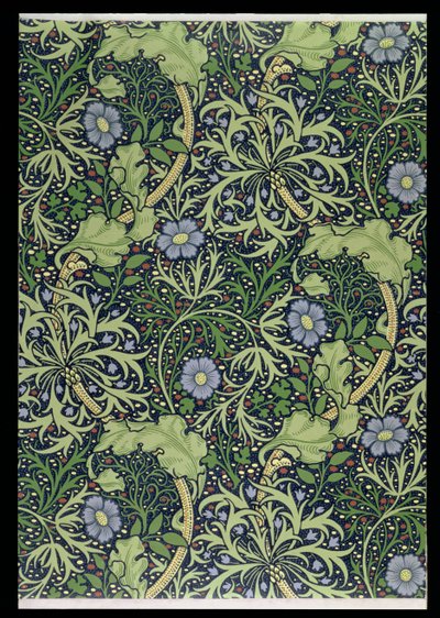 Seaweed Wallpaper Design, printed by John Henry Dearle by William Morris