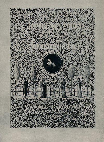 Title-page to A Book of Verse, by William Morris, 1870 by William Morris