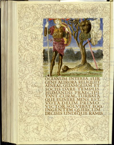 Venus giving armour to Aeneas, opening of Book VIII of Virgil