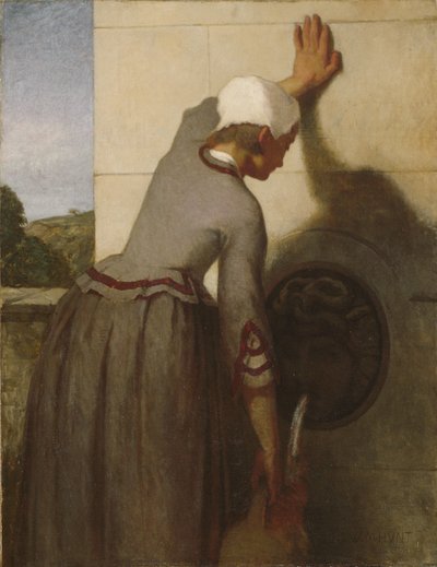 Girl at the Fountain by William Morris Hunt