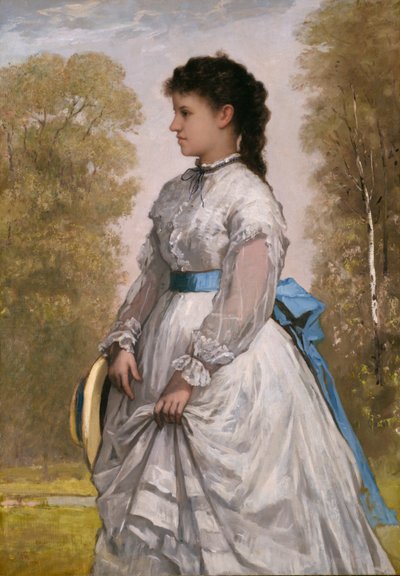 Portrait of Agnes Elizabeth Claflin by William Morris Hunt