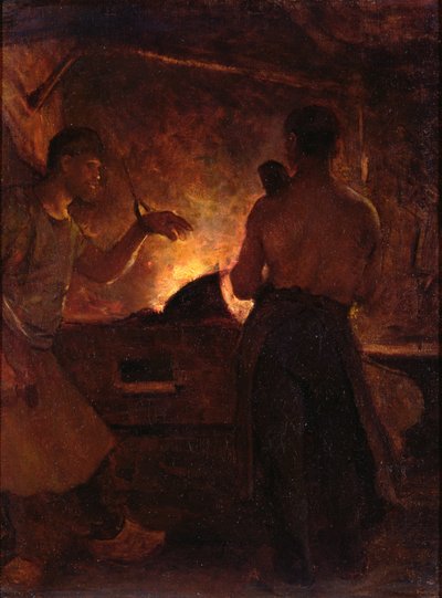 The Forge, c.1855 by William Morris Hunt