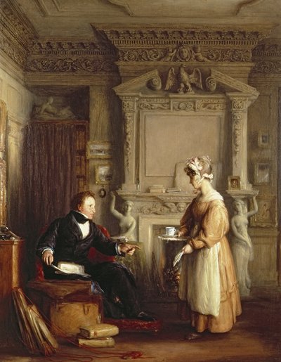 Art collector John Sheepshanks and a domestic servant by William Mulready