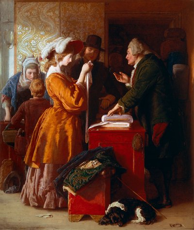 Choosing the Wedding Dress (detail) by William Mulready