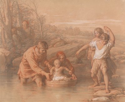 Drawing for The First Voyage by William Mulready
