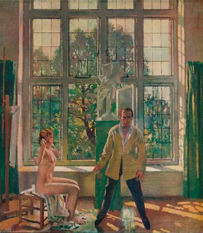 Self-Portrait with Model by William Newenham Montague Orpen