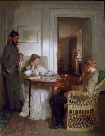 The Chess Players by William Newenham Montague Orpen