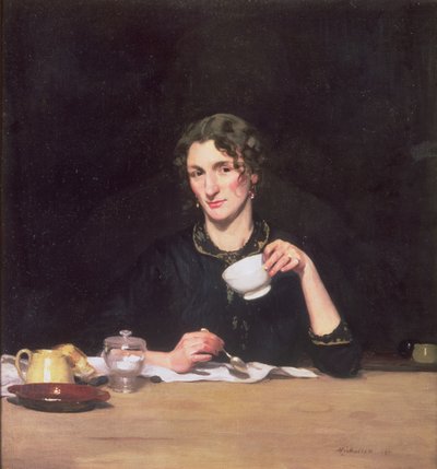 A Lady at Breakfast or Le Dejeuner de Marie by William Nicholson