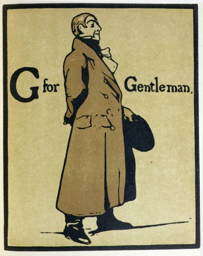 G is for Gentleman, illustration from 