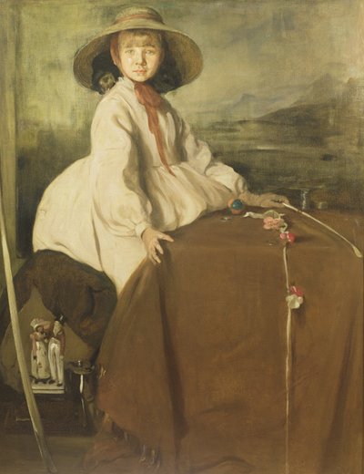 The Little Merchant - Rosy Gordon Craig by William Nicholson