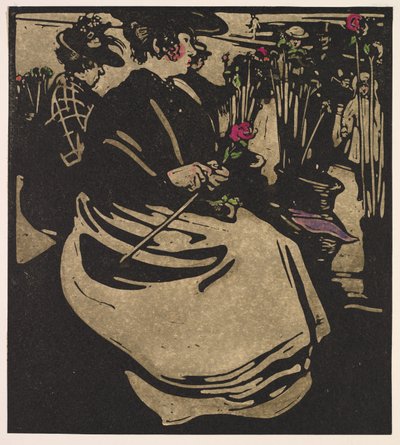 London Types: Flower Girl by William Nicholson