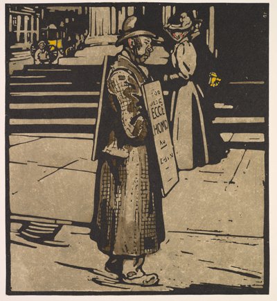 London Types: Sandwich-Man by William Nicholson