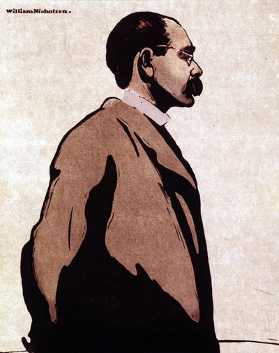 Portrait of Rudyard Kipling by William Nicholson
