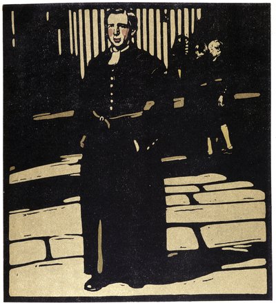 School, London - Illustration by William Nicholson in 