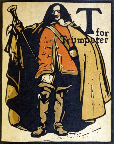 T for Trumpeter, illustration from 