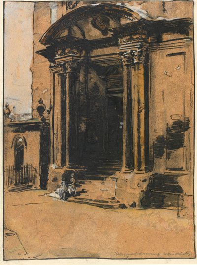 The Doorway of the Old Ashmolean Museum, Oxford by William Nicholson