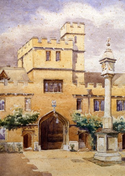 The Front Quad, Corpus Christi College, Oxford by William Nicholson