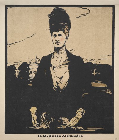 Twelve Portraits (Second Series): H. M. Queen Alexandra by William Nicholson