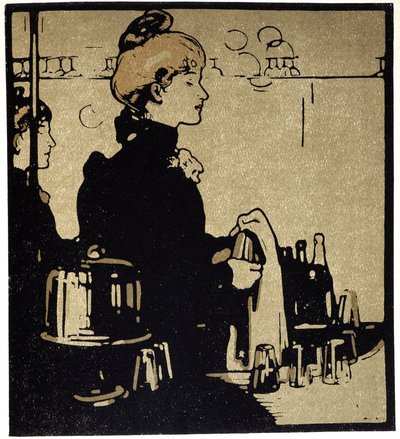 Young Woman Bartender, London - in 